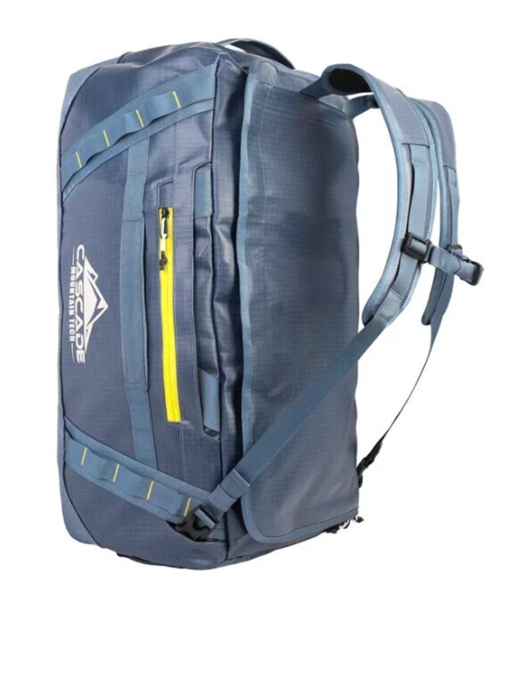 Cascade Mountain Tech Expedition 60L Duffel Backpack Blue Convertible Travel Bag